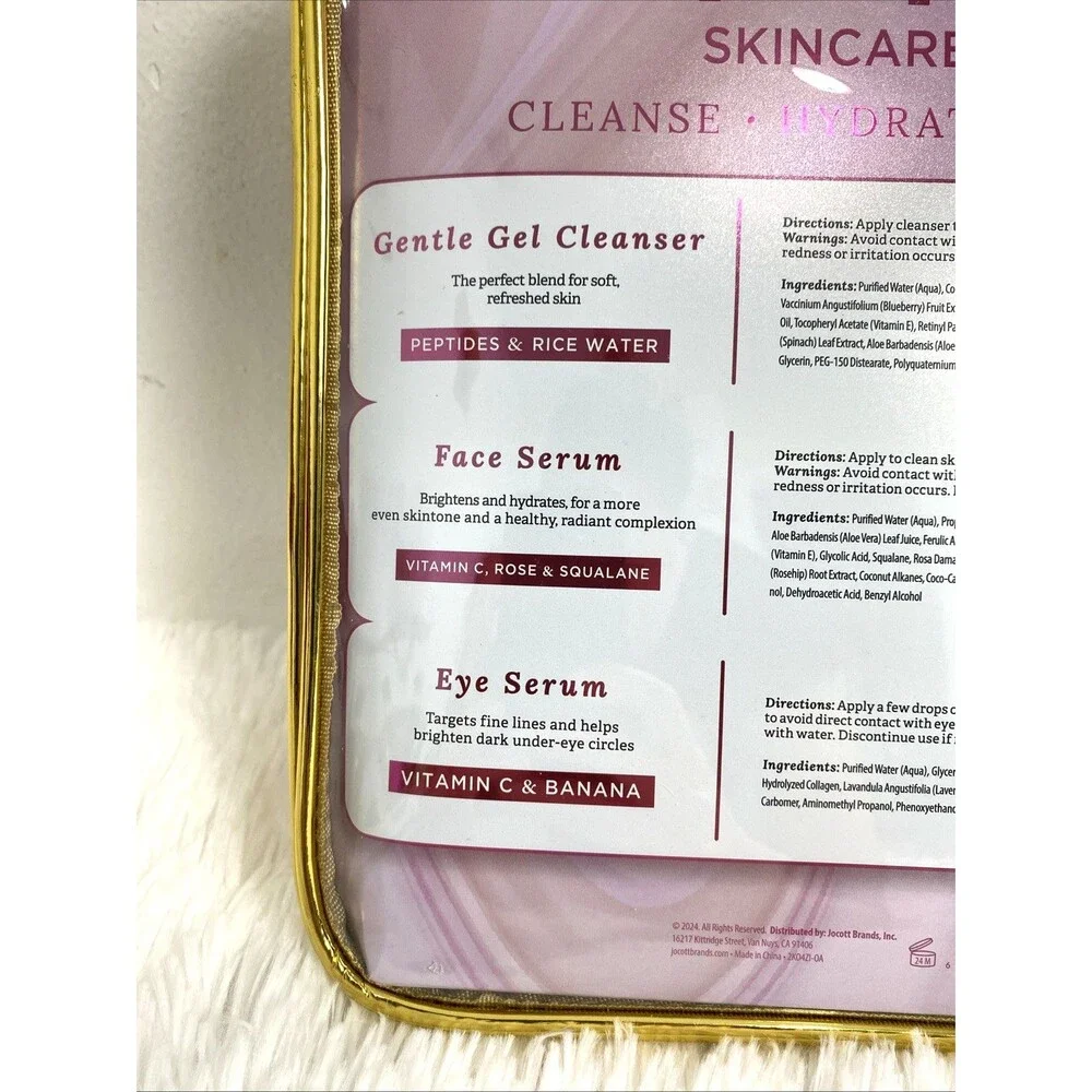 Findley Skincare Trio Cleanse Hydrate & Brighten Face Serum 3 Step To Perfection